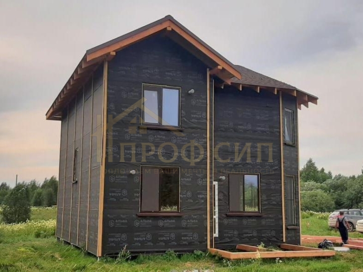 Проект Д-155 - Одноэтажные дома из СИП панелей в г.Кирове