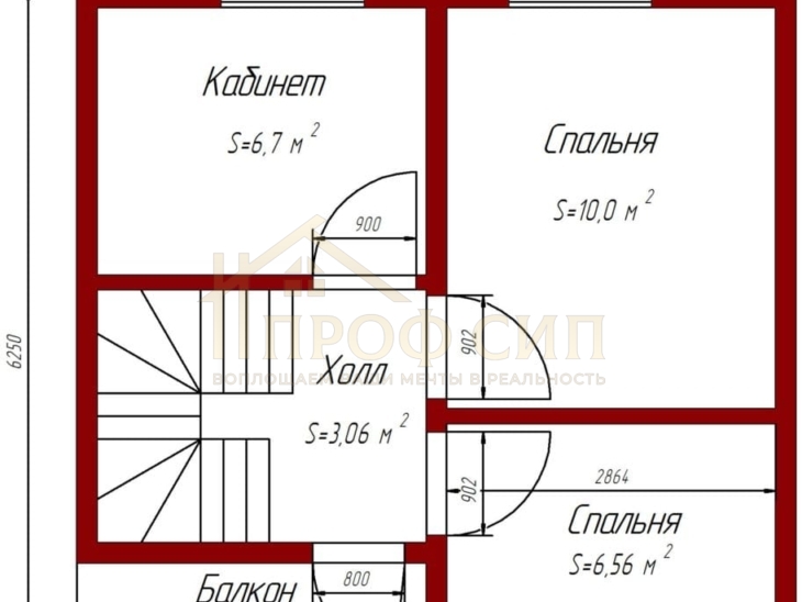 Проект М-86 - Одноэтажные дома из СИП панелей в г.Кирове