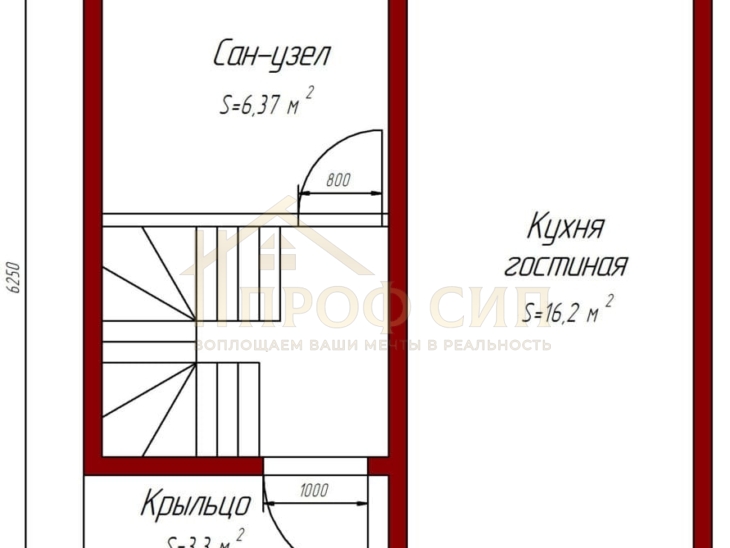 Проект М-75 - Одноэтажные дома из СИП панелей в г.Кирове