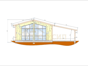 Проект О-54 - Одноэтажные дома из СИП панелей